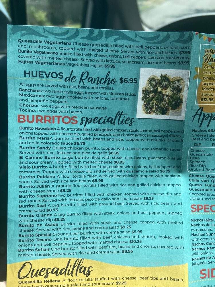 Camino Viejo - Nashville, TN menu_pic