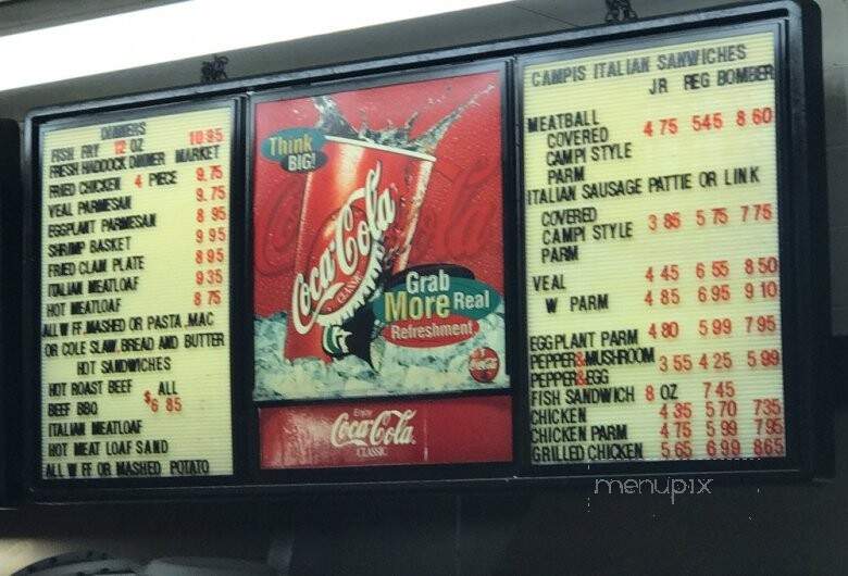 Campi's Restaurant - Rochester, NY menu_pic