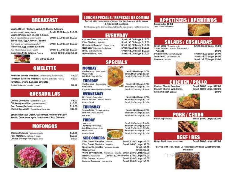 Cana Restaurant Punta - Hawthorne, NY menu_pic