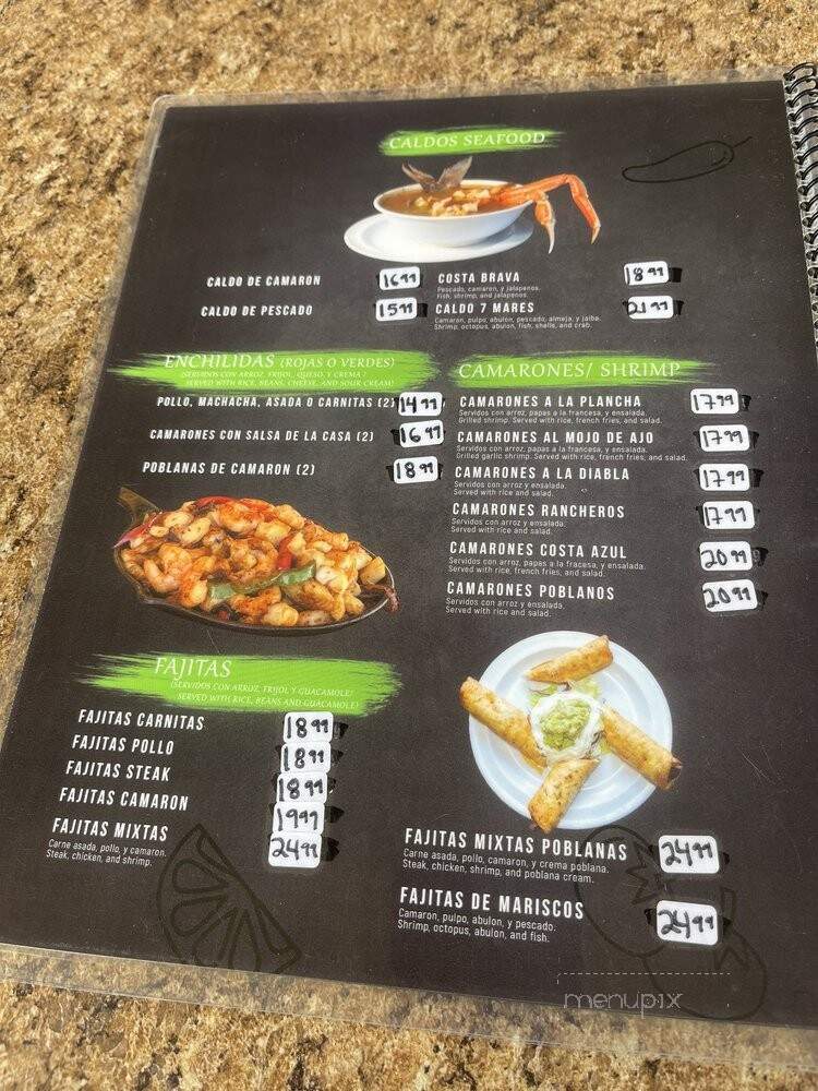 Candelejas Restaurant - Burbank, CA menu_pic