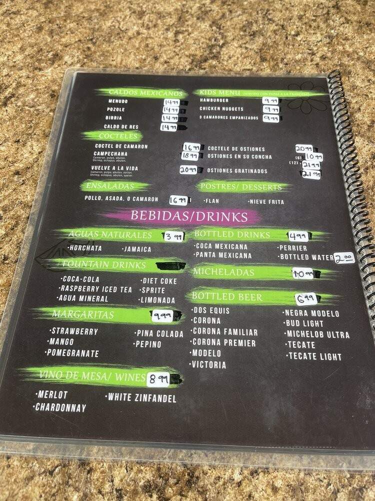 Candelejas Restaurant - Burbank, CA menu_pic
