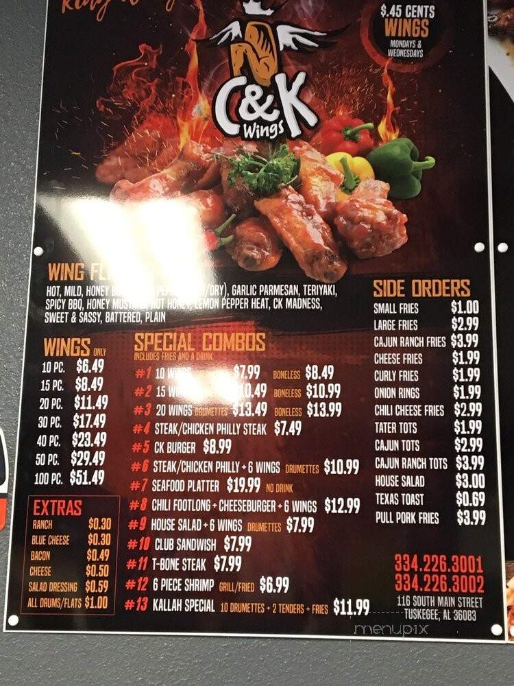 C&K Wings - Tuskegee, AL menu_pic