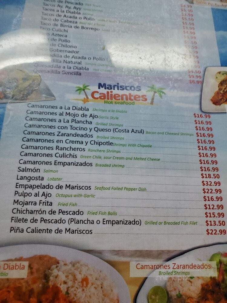 Canelo's Mariscos & Beer - Las Vegas, NV menu_pic
