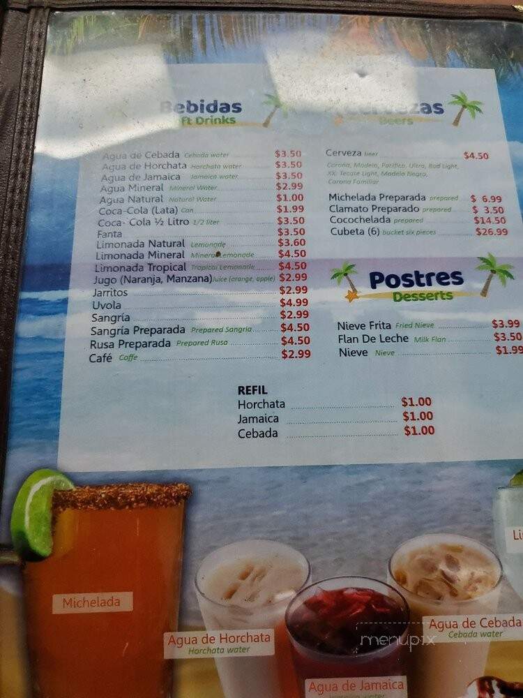Canelo's Mariscos & Beer - Las Vegas, NV menu_pic