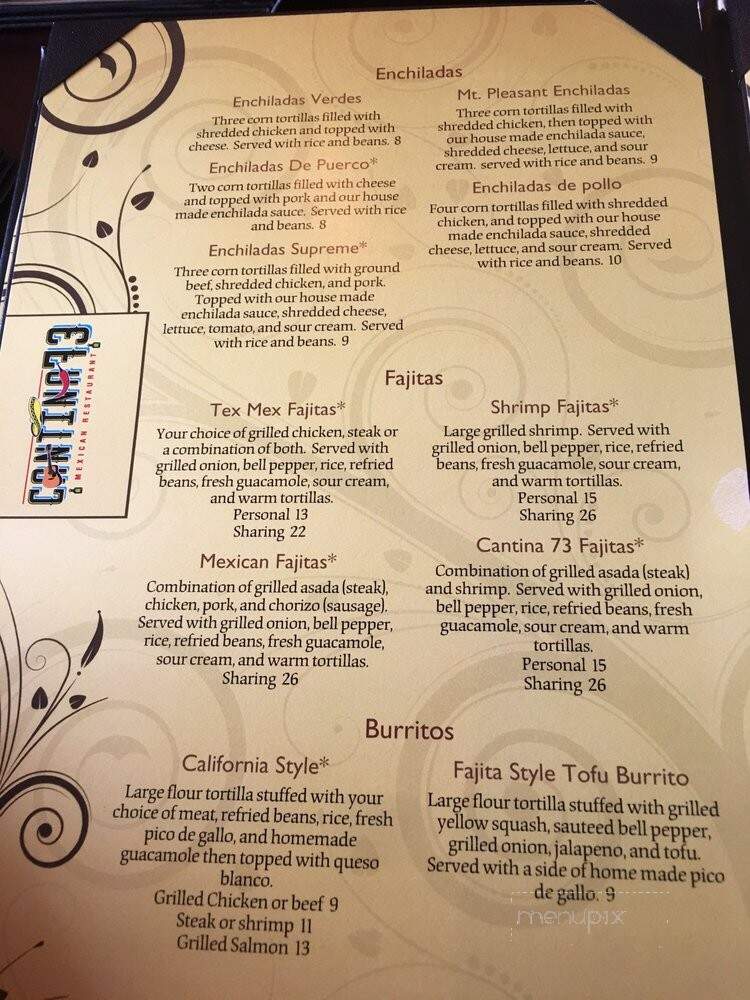 Cantina 73 Mexican Restaurant - Mount Pleasant, NC