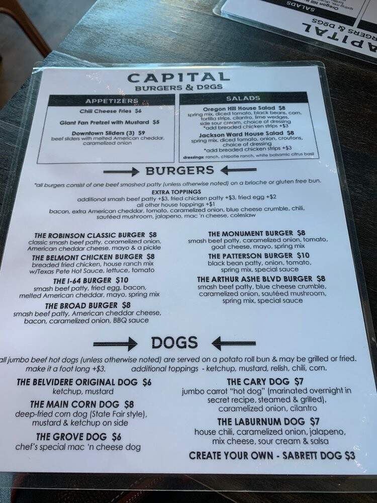 Capital Burgers & Dogs - Richmond, VA