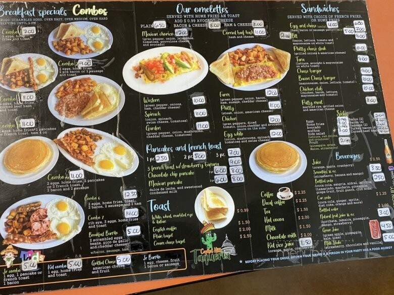 Capital Hill Diner - Providence, RI menu_pic