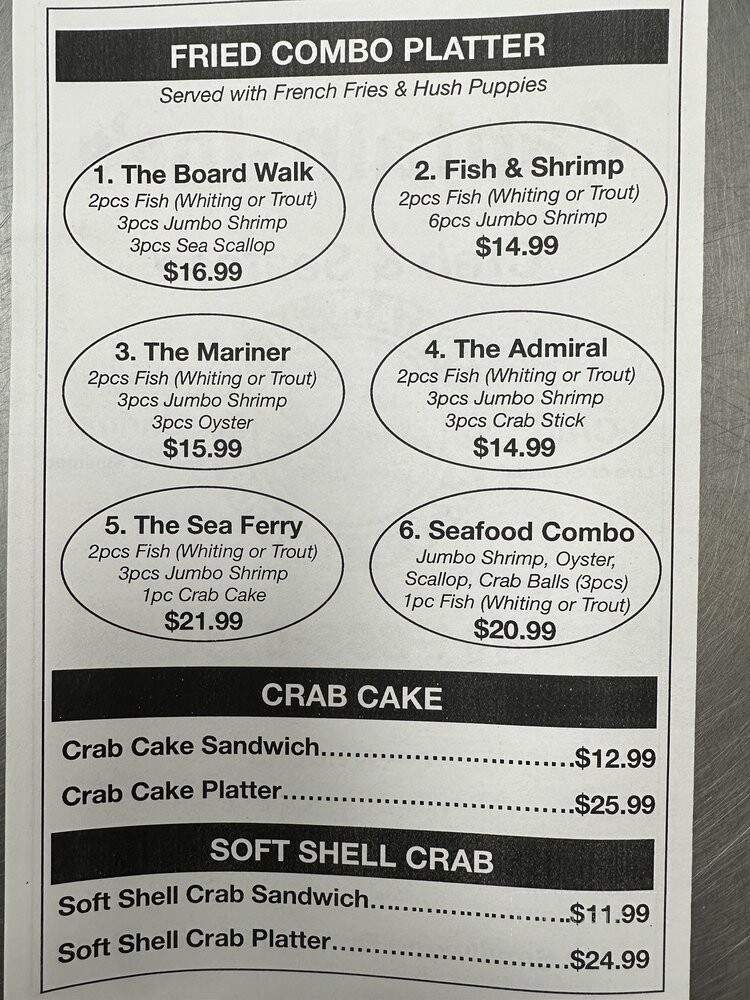 Champion Seafood - Waldorf, MD menu_pic