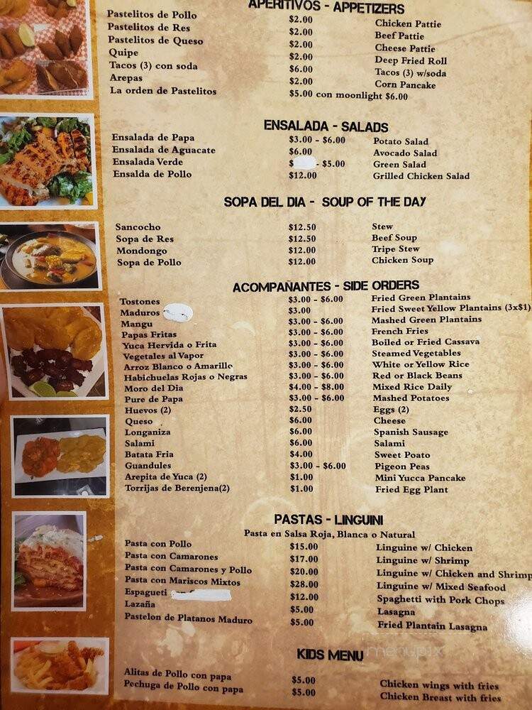 Carbon & Lena - Riverdale Park, MD menu_pic