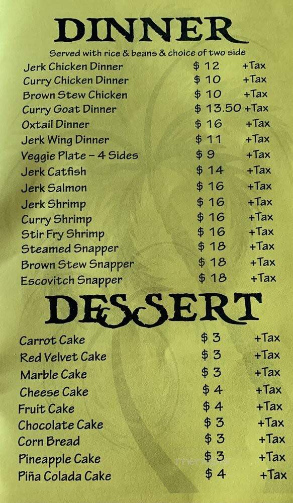 Caribbean choice - York, PA menu_pic