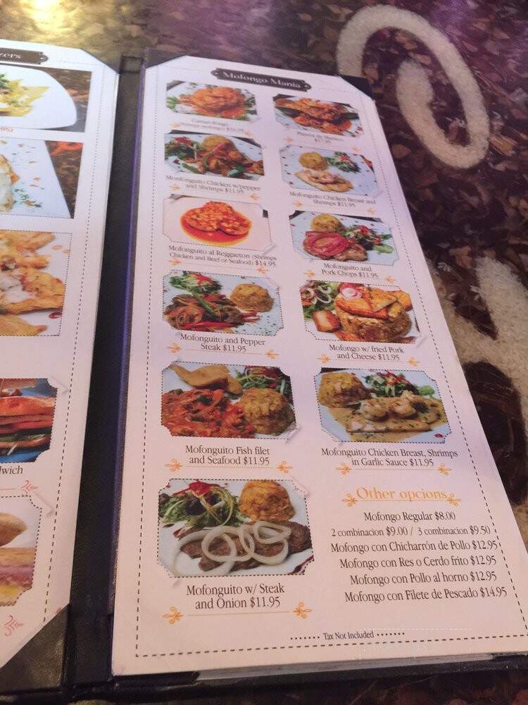 Caribe Restaurant - Bronx, NY menu_pic
