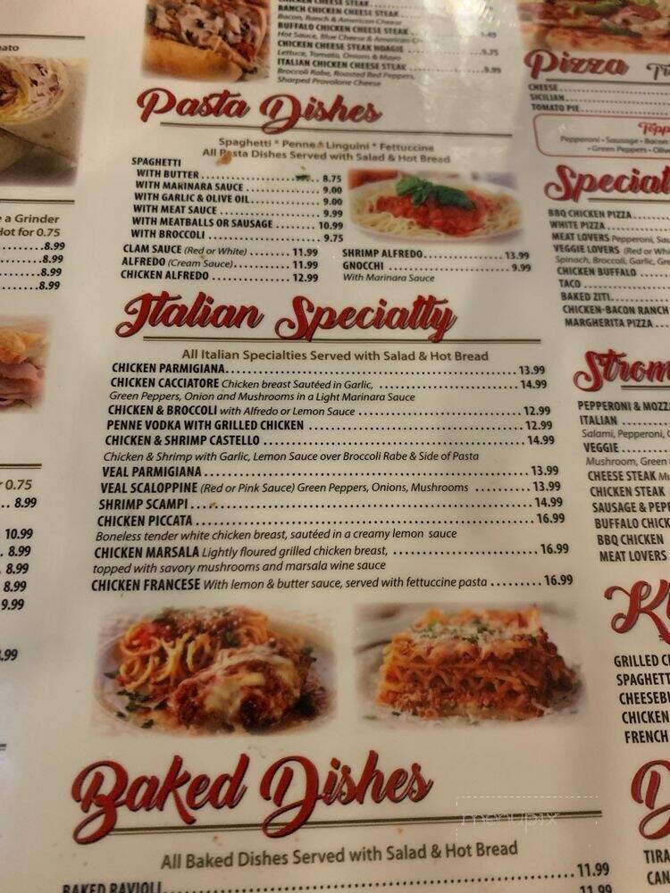 Carmen's Italian Restaurant & Bar - Folsom, PA menu_pic