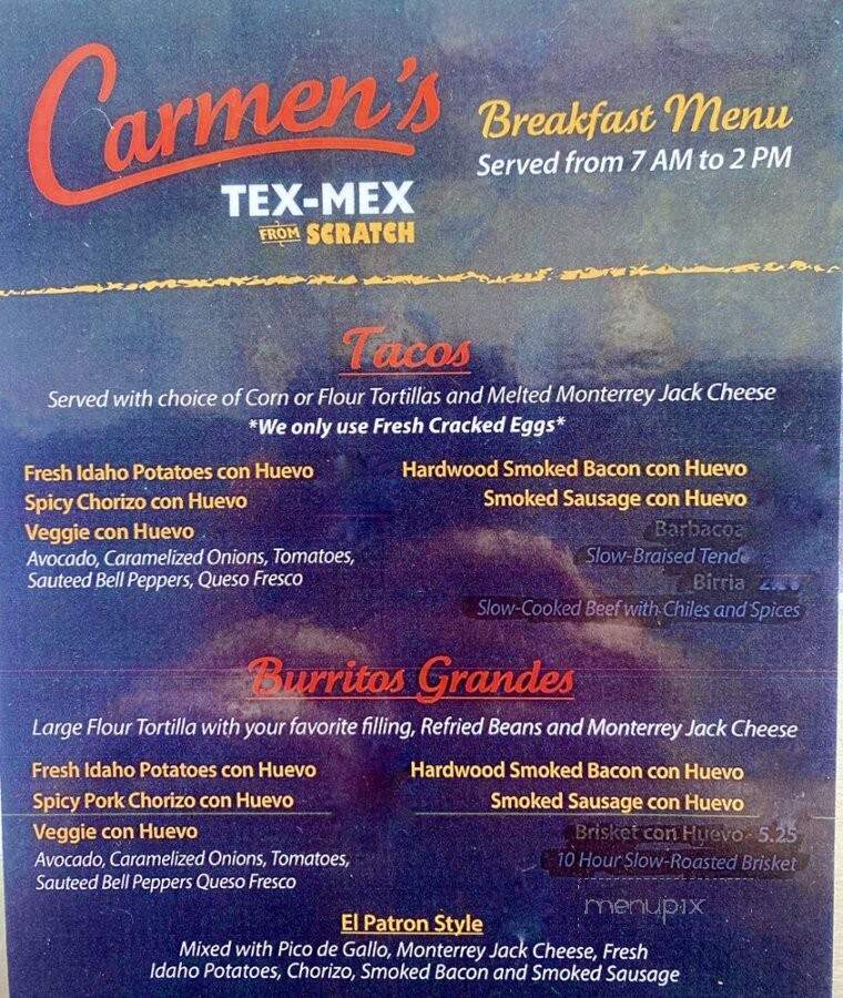 Carmen's Tex Mex - Kennedale, TX