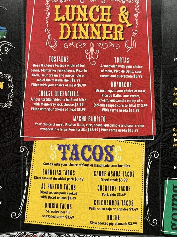 Carnitas EL Taste - Yuma, AZ menu_pic
