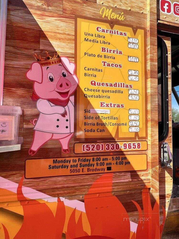 Carnitas Los Reyes - Tucson, AZ menu_pic