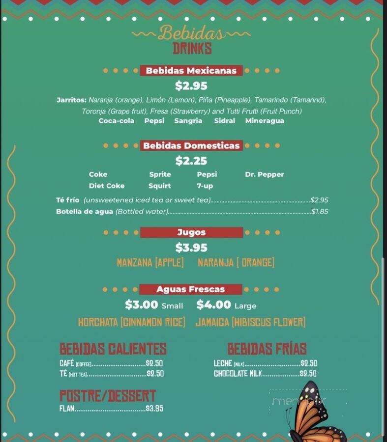 Carnitas Michoacan - San Jose, CA menu_pic