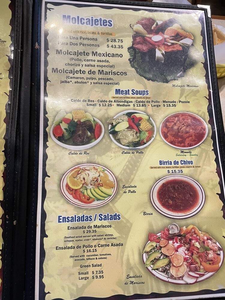 Casa Adelida - Hawaiian Gardens, CA menu_pic