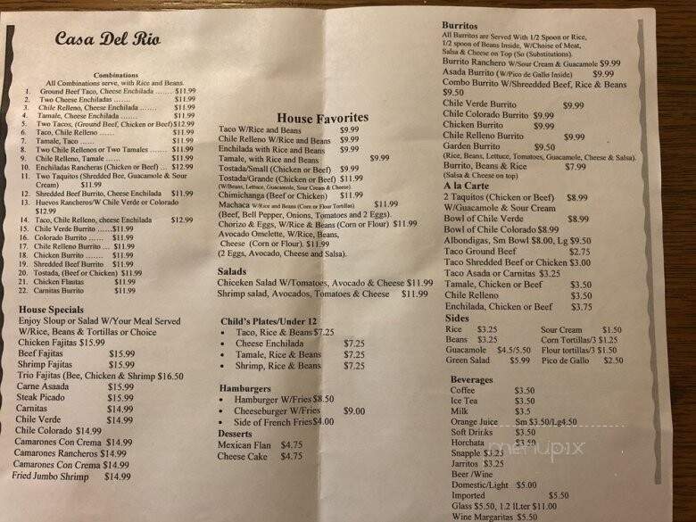Casa DE Lago Mexican Food - Ventura, CA menu_pic