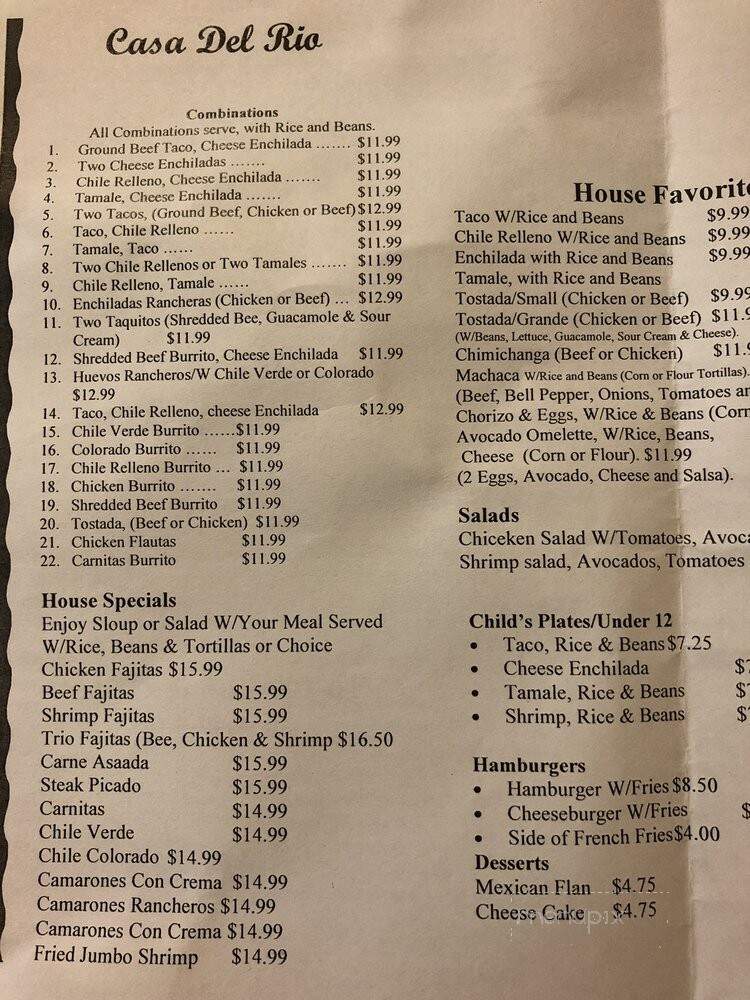 Casa DE Lago Mexican Food - Ventura, CA menu_pic