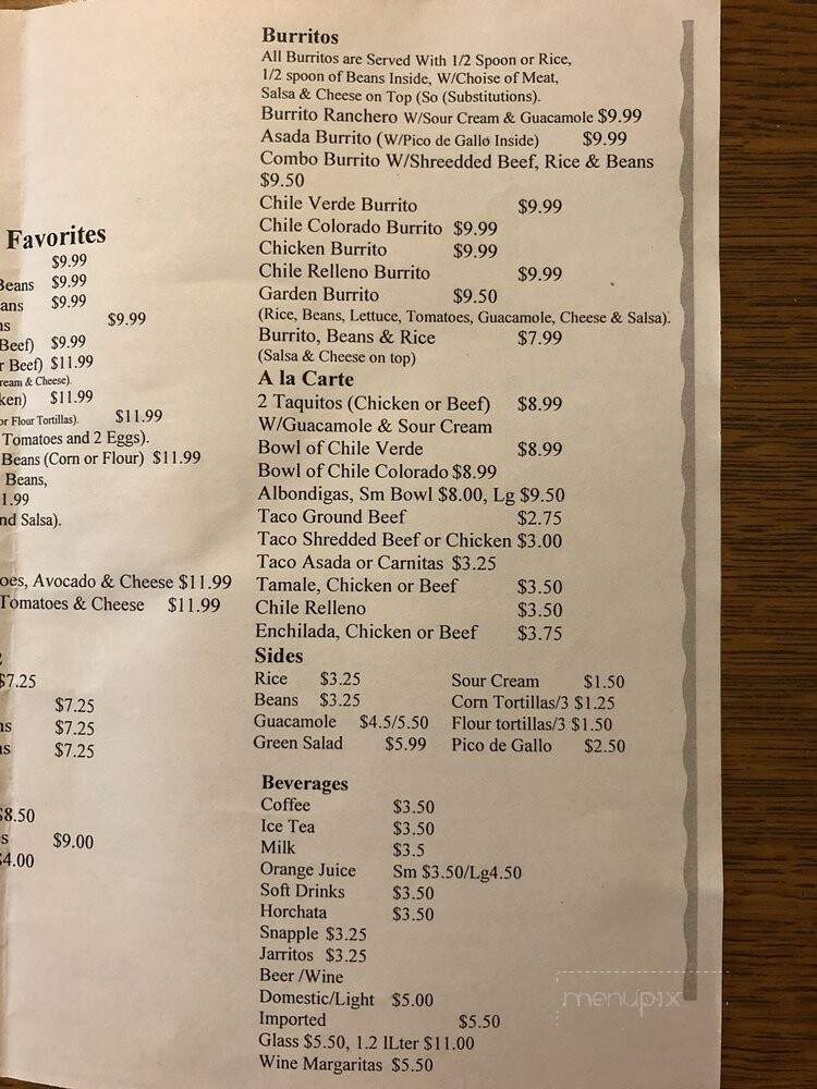 Casa DE Lago Mexican Food - Ventura, CA menu_pic