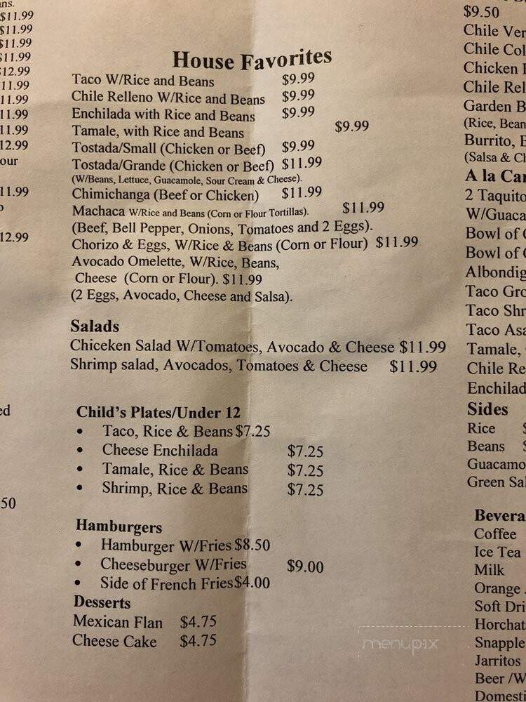 Casa DE Lago Mexican Food - Ventura, CA menu_pic