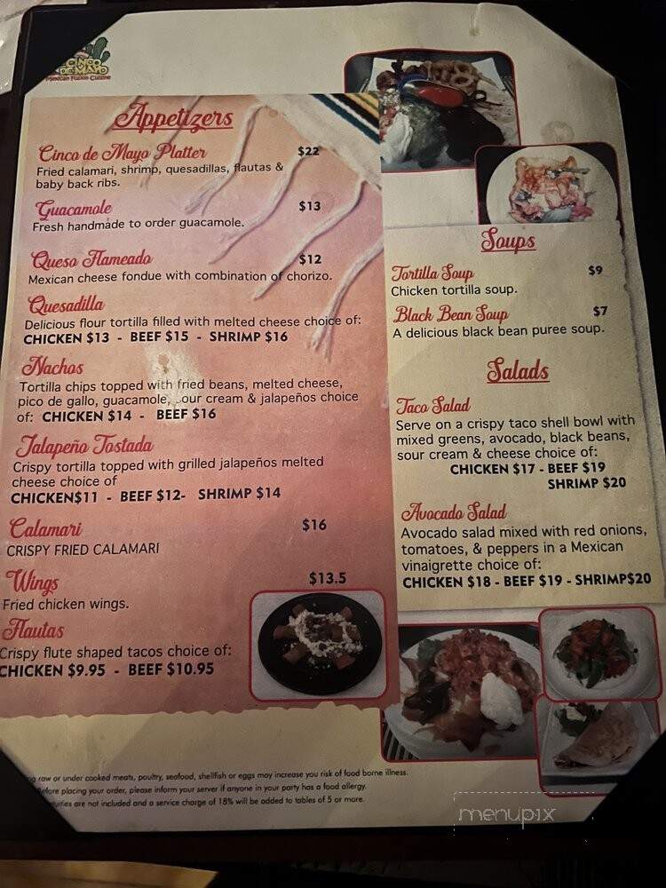 Casa Frida Mexican Fusion - North Haledon, NJ menu_pic