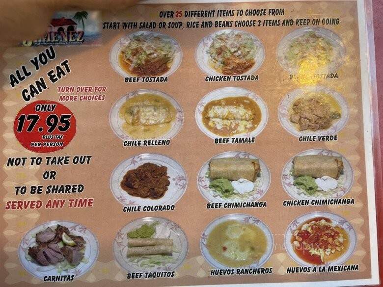 Casa Jimenez - La Puente, CA menu_pic