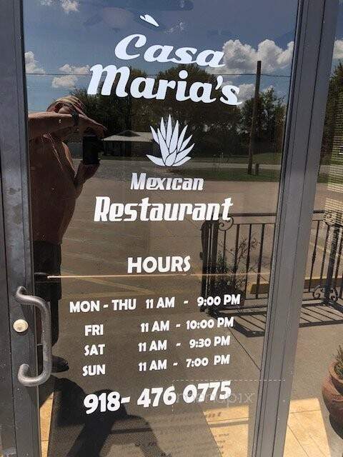Casa Maria's - Chouteau, OK menu_pic