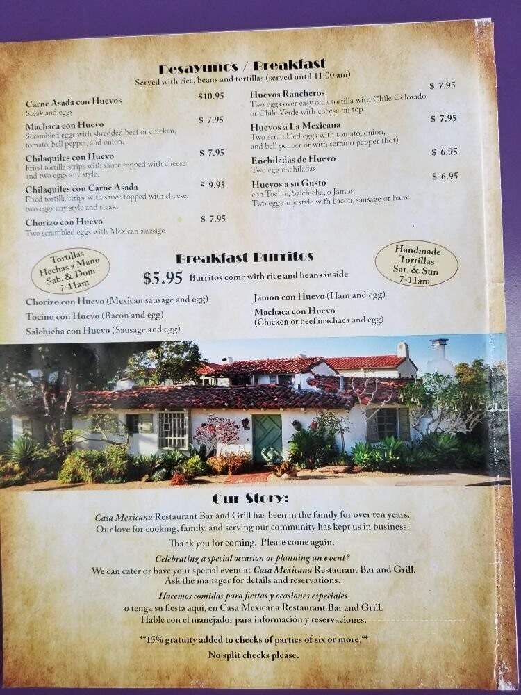 Casa Mexicana Restaurant - Perris, CA