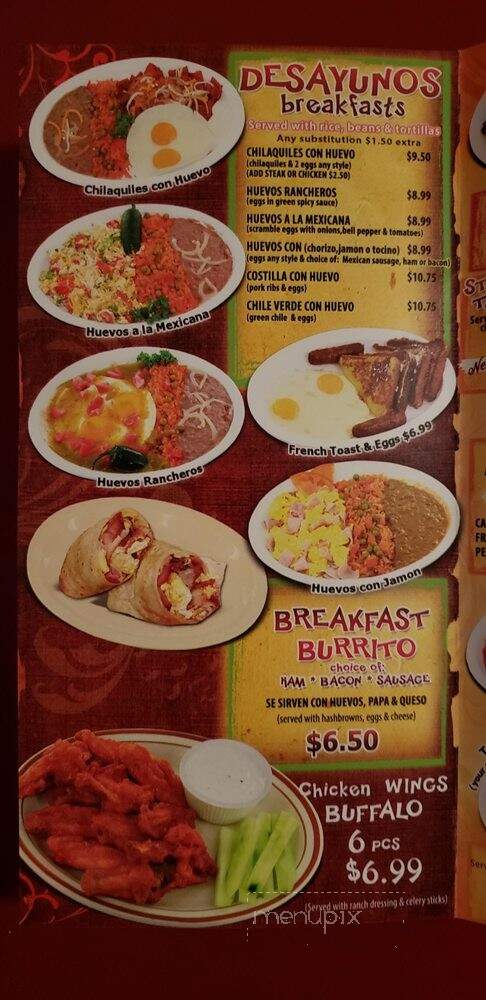 Casa Perez - Long Beach, CA menu_pic