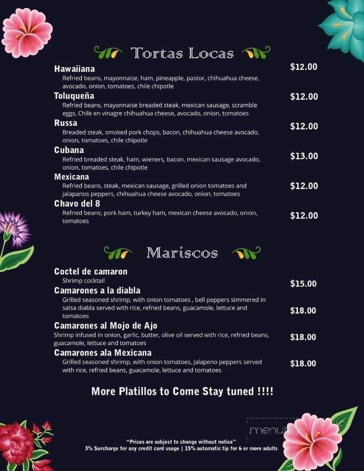Casa Ruiz - Antioch, IL menu_pic