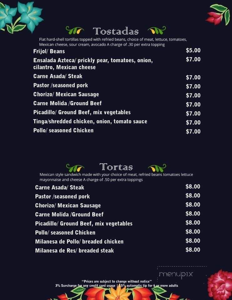 Casa Ruiz - Antioch, IL menu_pic