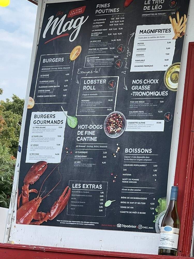 Casse-Croute Chez Mag - Sainte-Famille, QC menu_pic