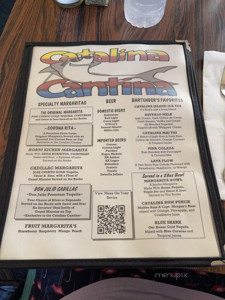 Catalina Cantina - Avalon, CA menu_pic