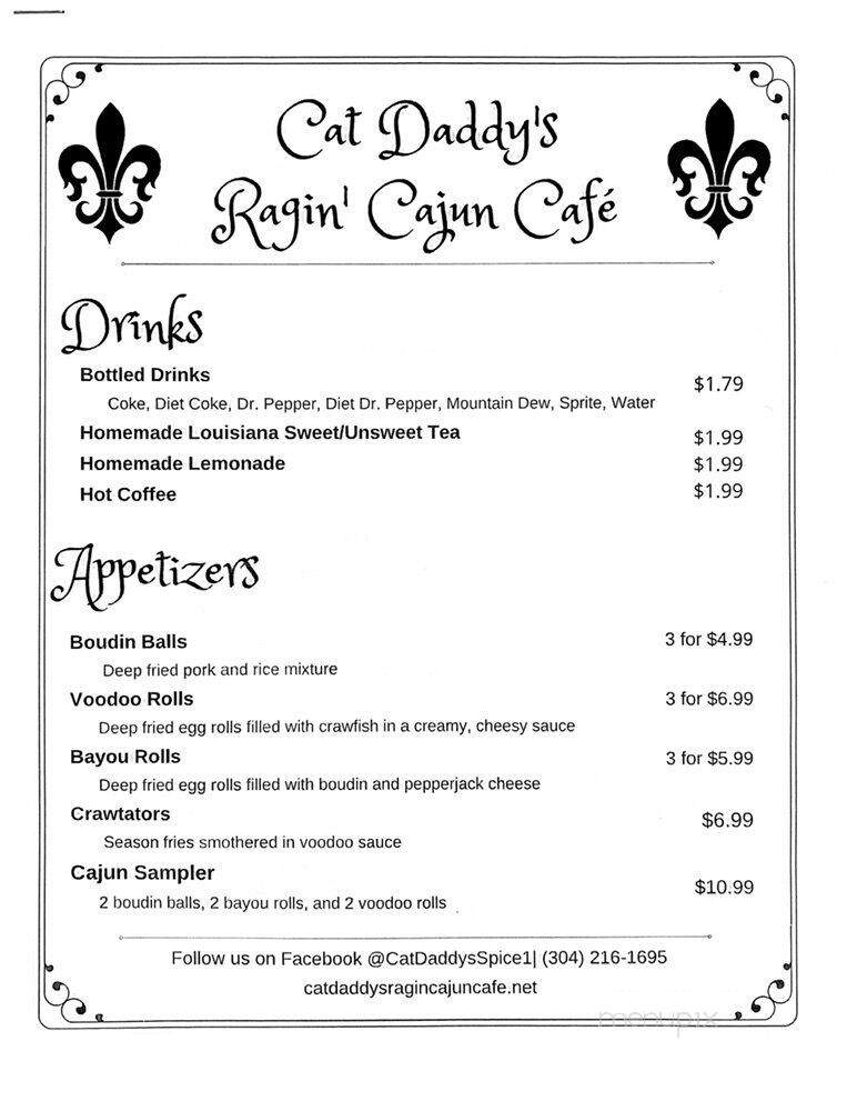 Cat Daddy's Ragin Cajun Cafe - Kingwood, WV