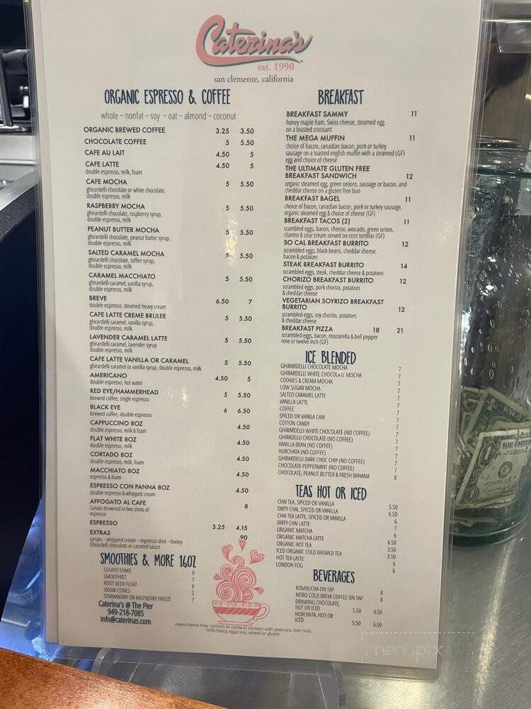 Caterinas - San Clemente, CA menu_pic