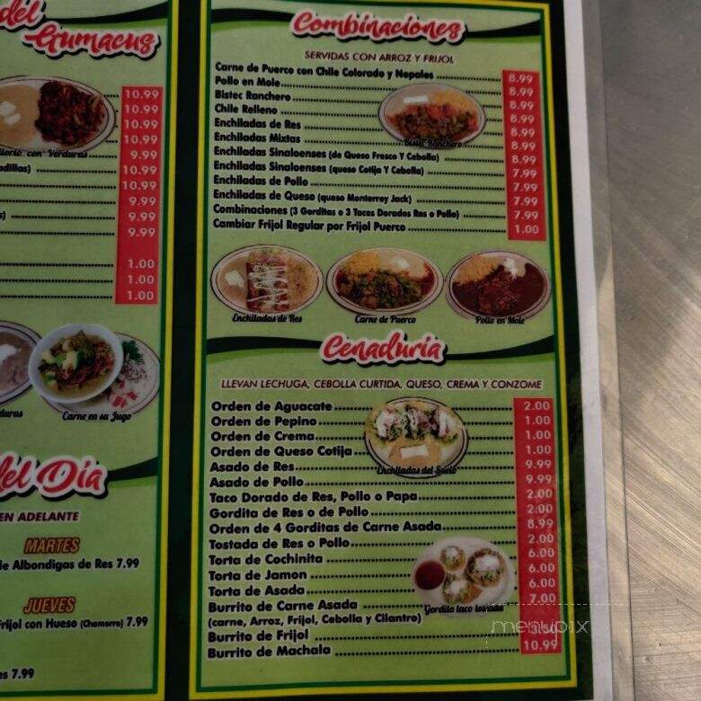 Cenaduria Gumacus - South Gate, CA menu_pic