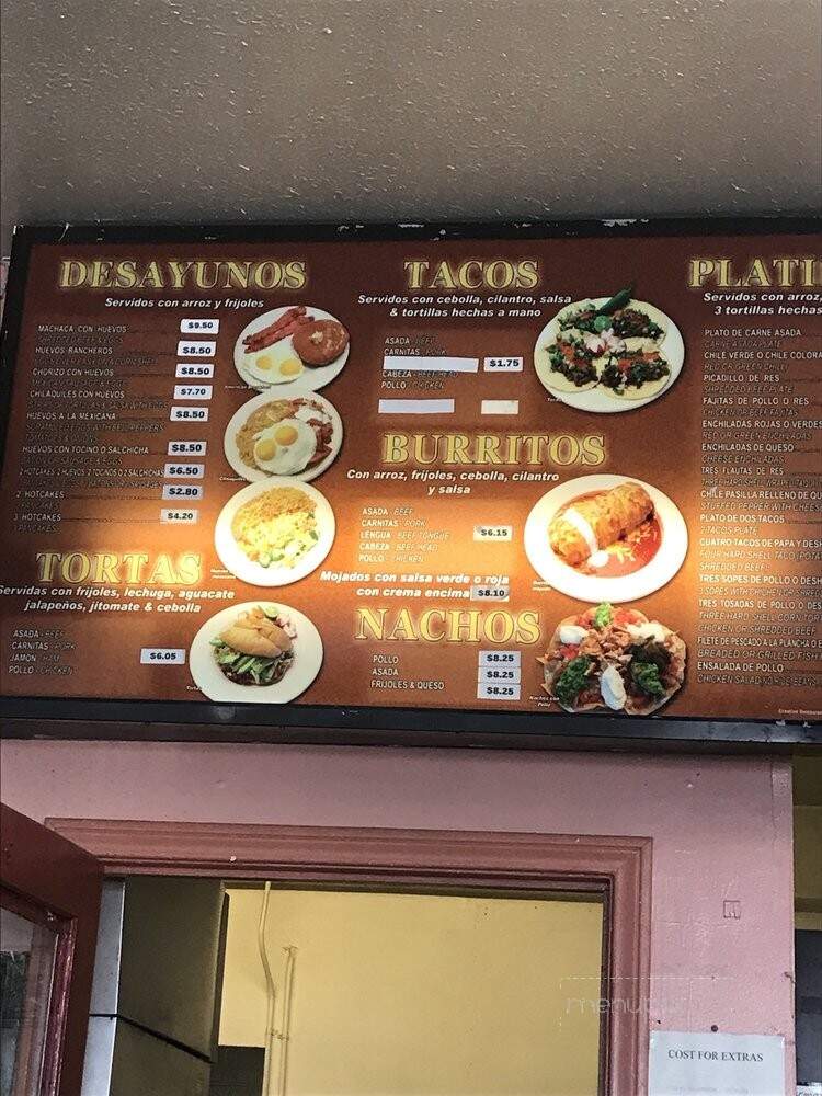 Cenaduria Sinaloa - Compton, CA menu_pic