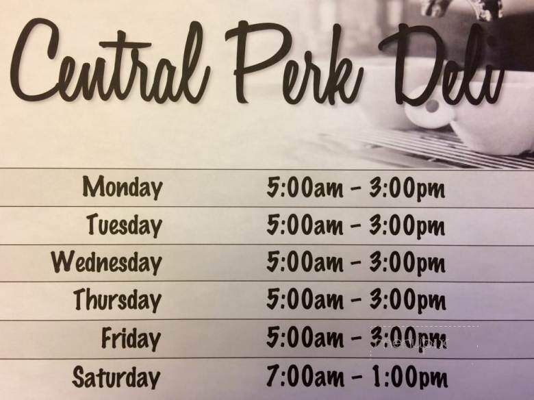 Central Perk Deli - Elizabeth, NJ menu_pic