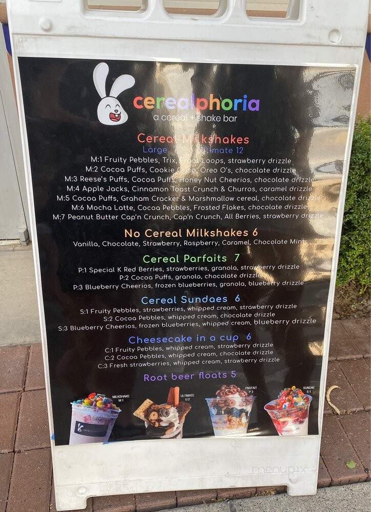 Cerealphoria - Glendale, AZ menu_pic