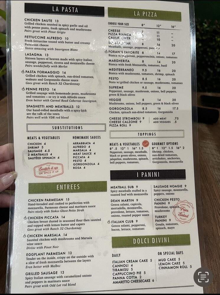Cerroni's Purple Garlic - San Antonio, TX menu_pic