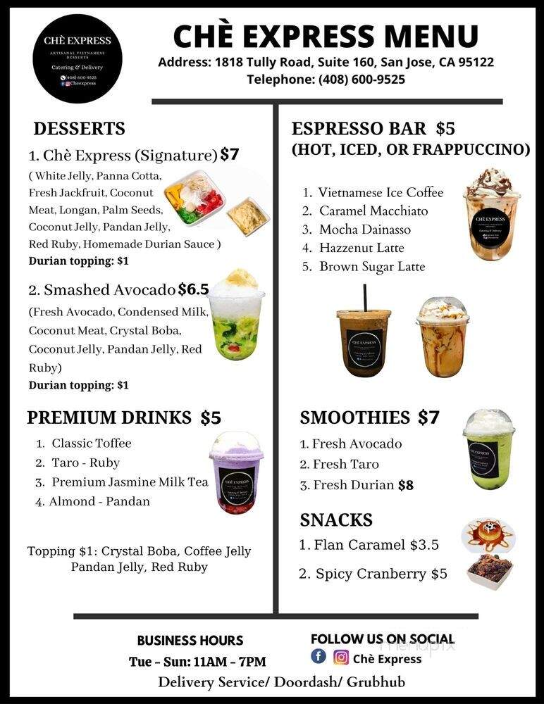 Che Express - San Jose, CA menu_pic