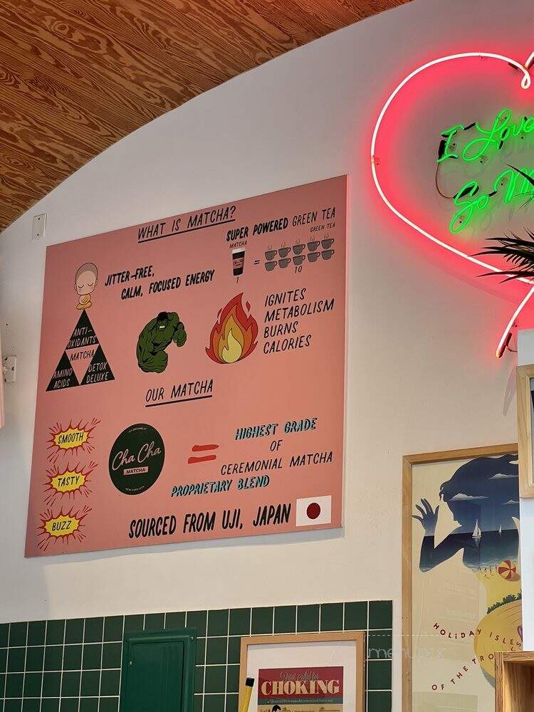 Cha Cha Matcha - New York, NY menu_pic