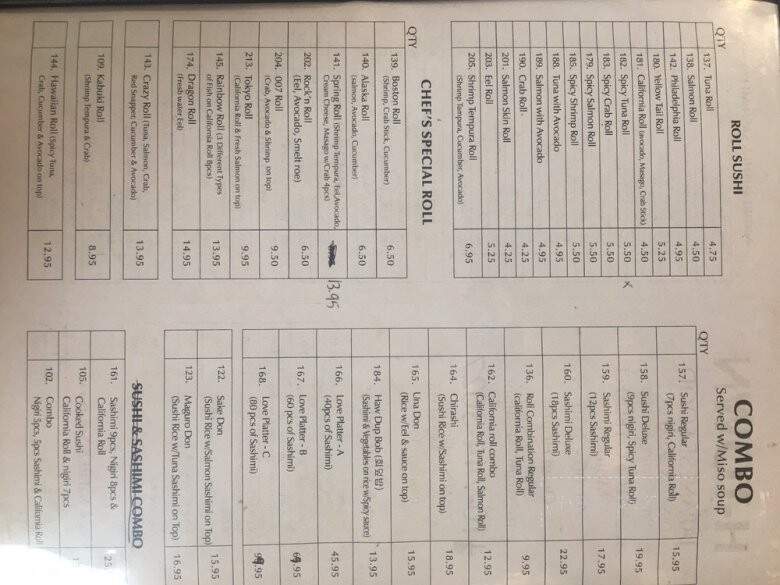 Cham Mat - Catonsville, MD menu_pic