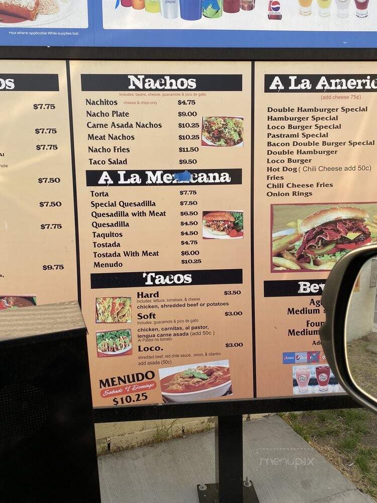 Chano's Restaurant - Los Angeles, CA menu_pic