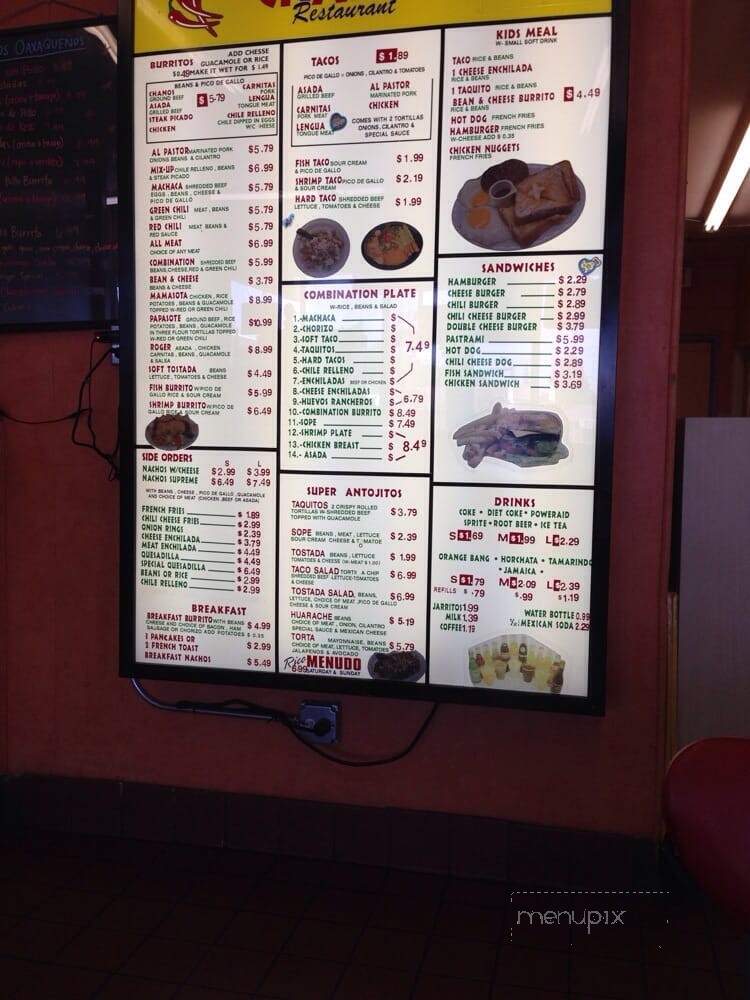 Chanos Restaurant - El Monte, CA menu_pic