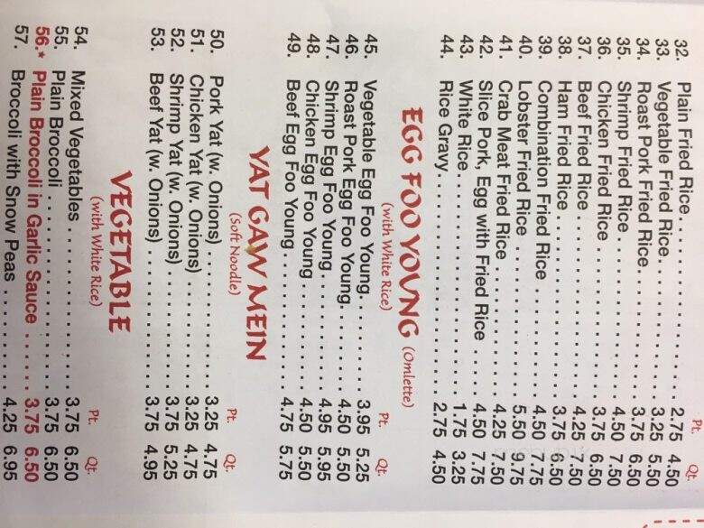 Chan San Restaurant - Camden, NJ menu_pic