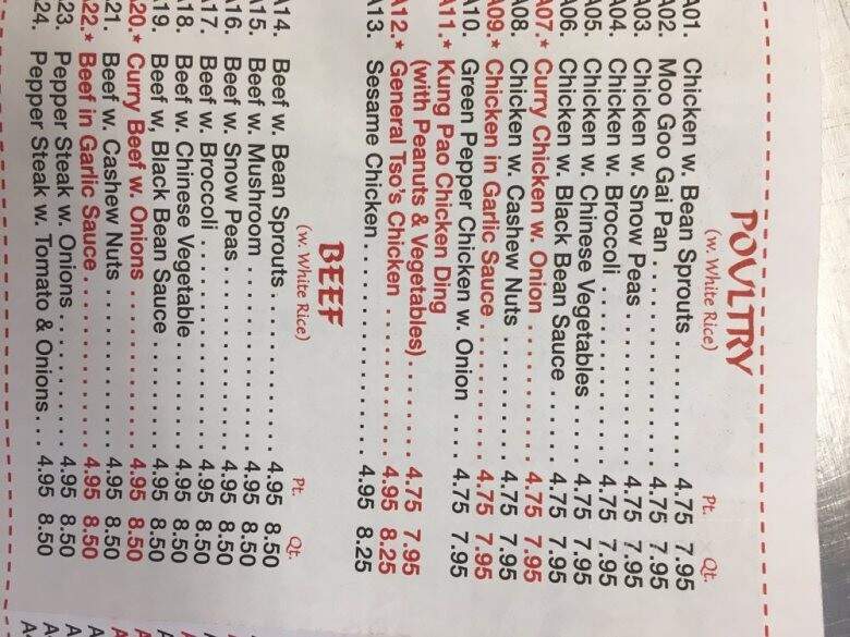 Chan San Restaurant - Camden, NJ menu_pic