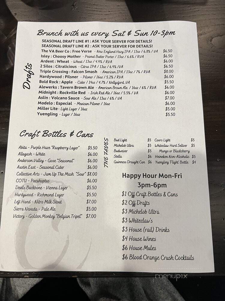 Charred - Mechanicsville, VA menu_pic