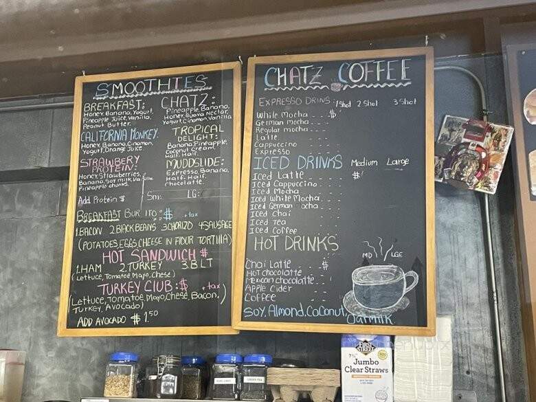 Chatz Coffee Shop - San Francisco, CA menu_pic